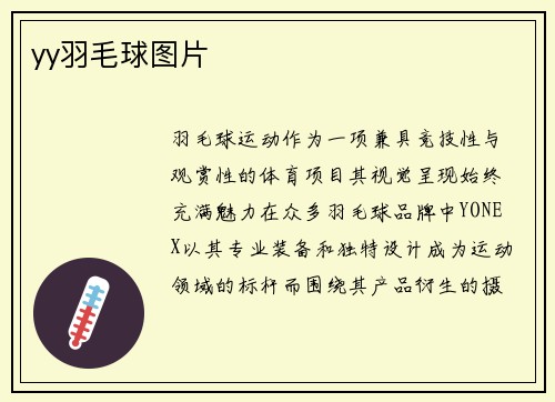 yy羽毛球图片